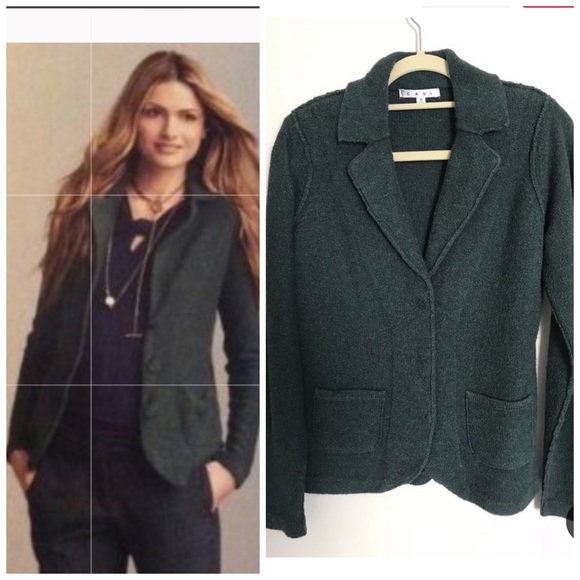 structured cardigan blazer